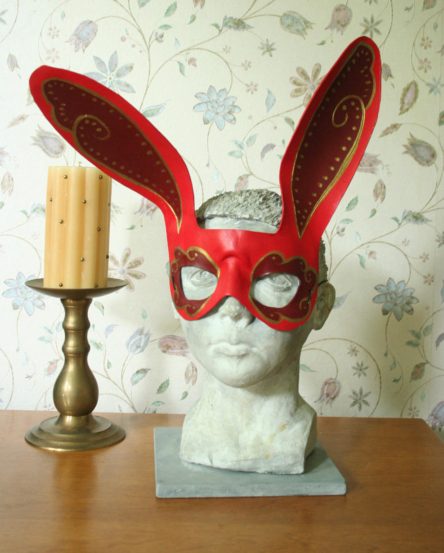 Fancy Red Rabbit Mask