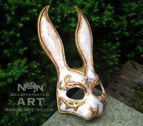 White Splicer Rabbit mask