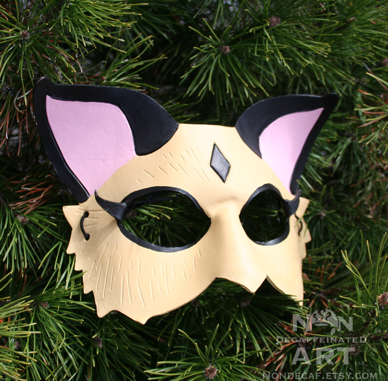 Kirara - InuYasha handmade leather costume mask