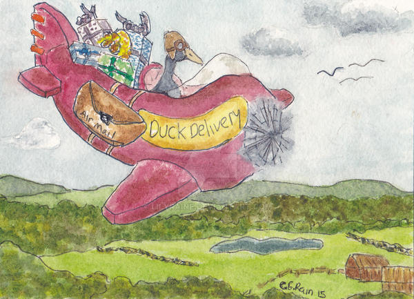 Duck Delivery final by LilyRaine on DeviantArt