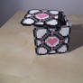 Companion Cube made of fuse beads