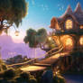 A magical treehouse fairytale fantasia