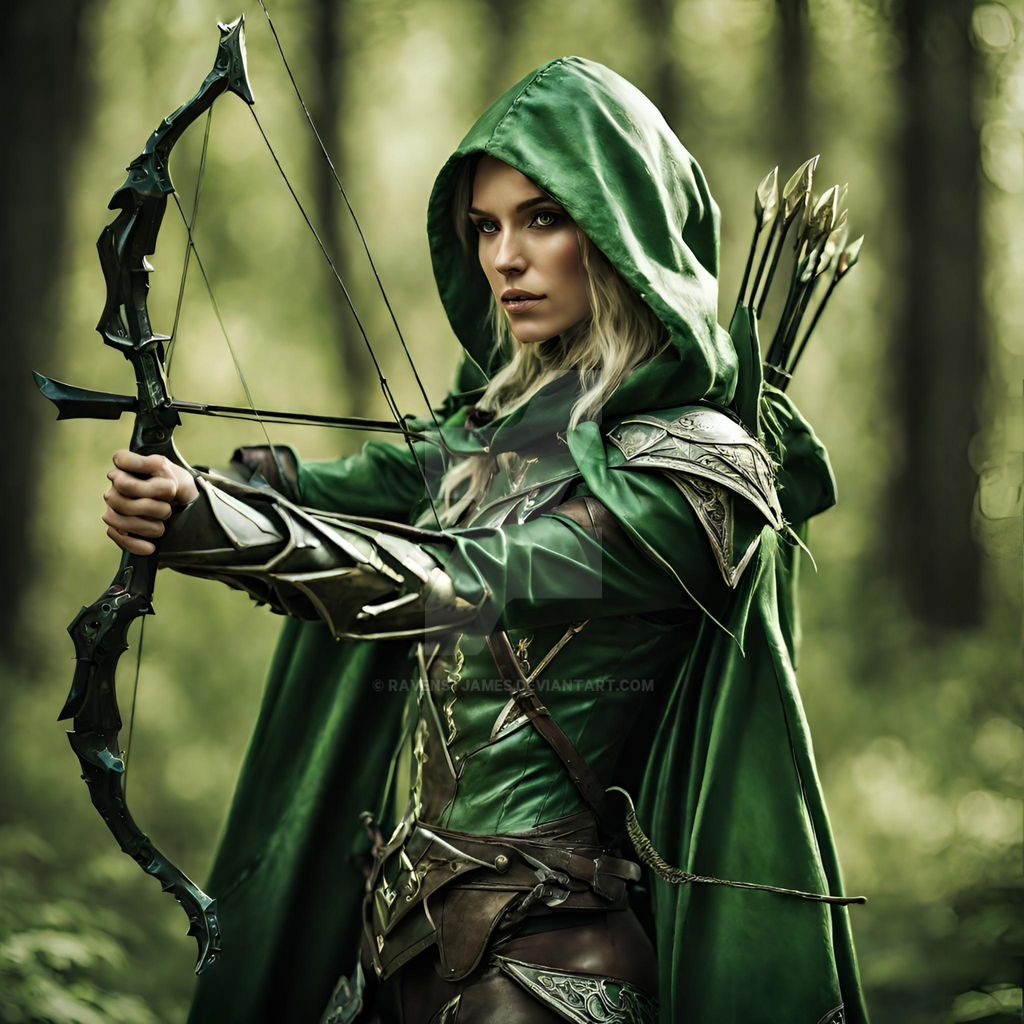 Elven ranger protecting home by RavenStJames on DeviantArt