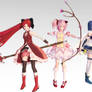 TDA Madoka Magica. Madoka, Kyouko, Sayaka DL