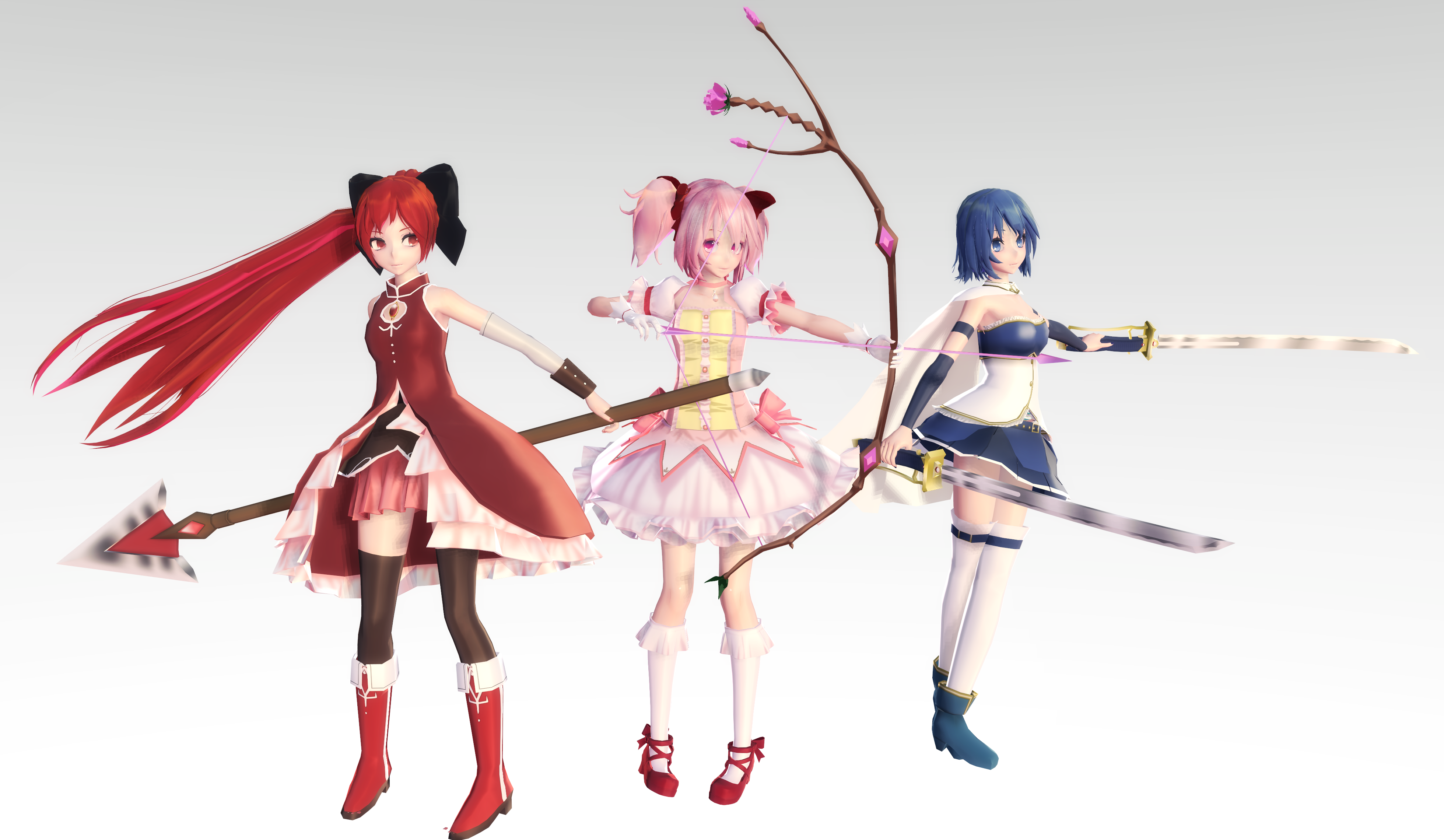 TDA Madoka Magica. Madoka, Kyouko, Sayaka DL