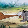 Eeyore Pulling Kanga's Tail