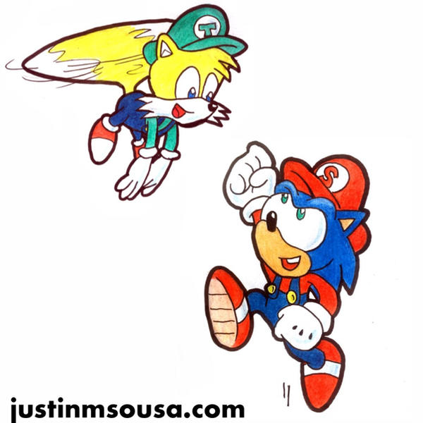 Sonic Mario and Luigi Tails by xXxllJMSllxXx on DeviantArt