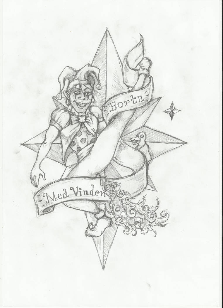 Шут тату эскиз