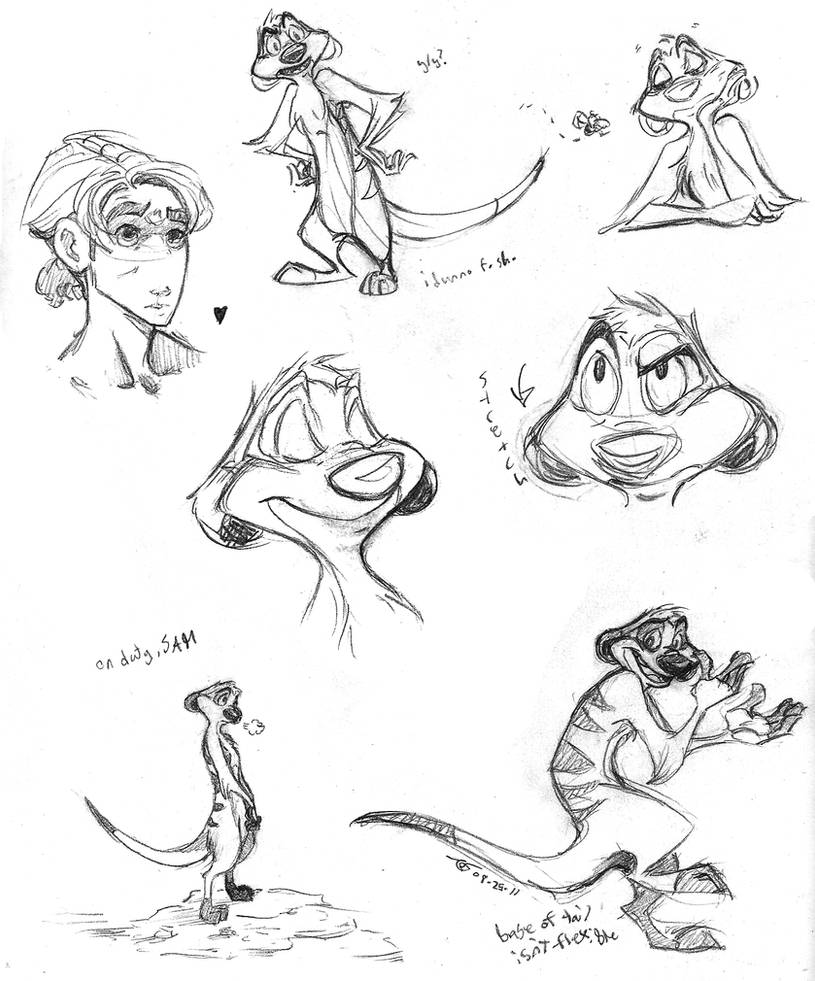 some Timon sketches by murr-ma-ing on DeviantArt