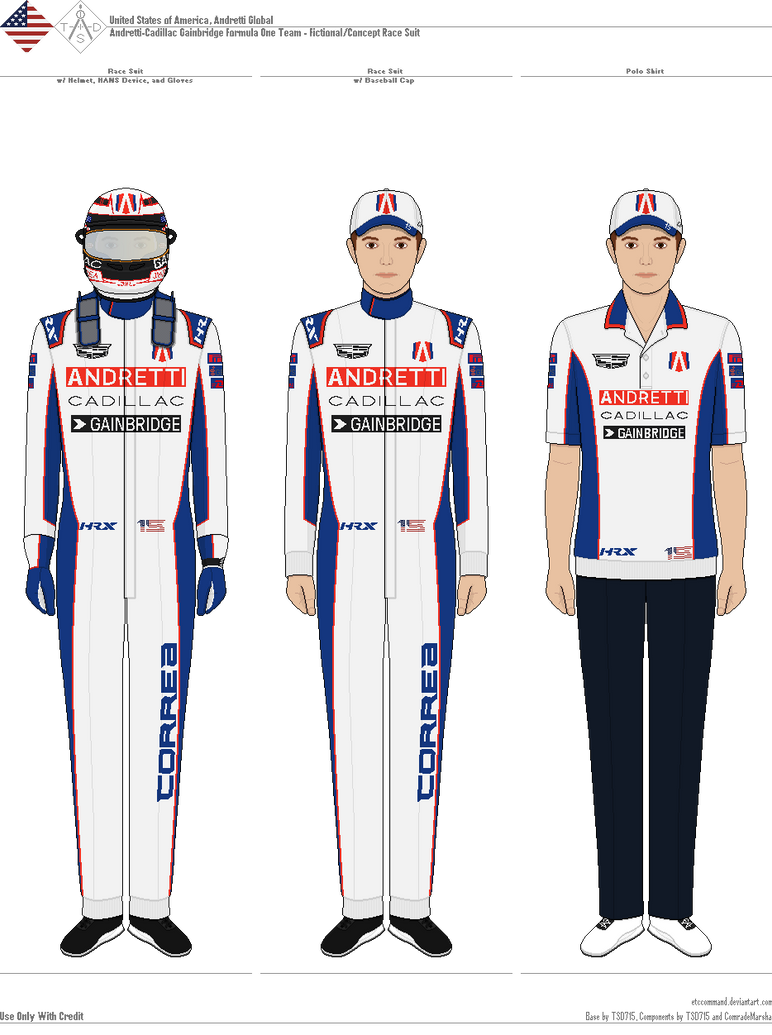 Future Racing Driver Suits Concept Andretti-Cadillac Gainbridge F1 Team Suit by etccommand on ...