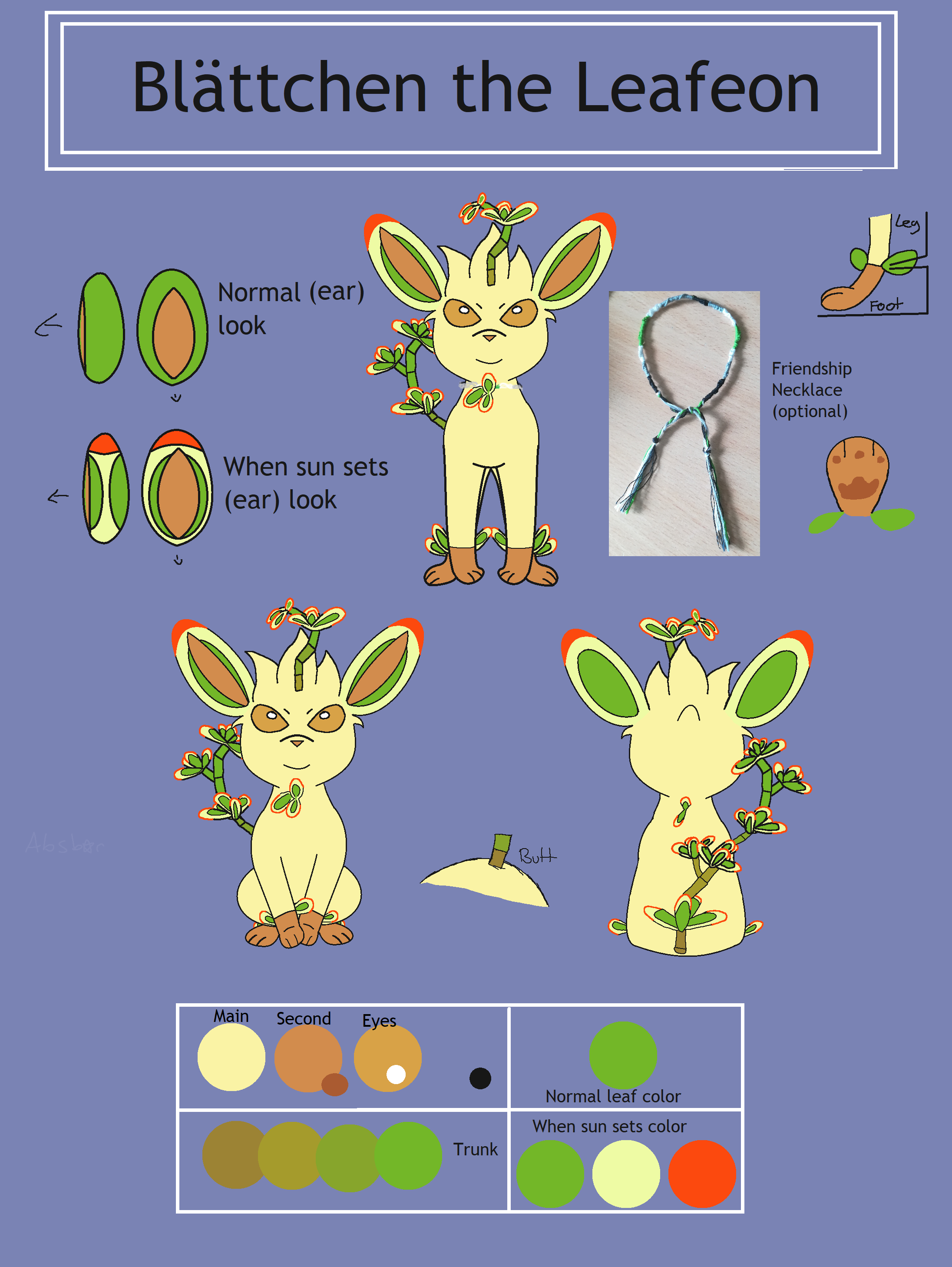 How to make a WORBLA BREASTPLATE for your (Pokemon Leafeon