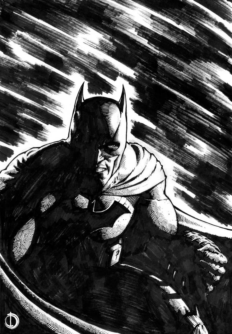 Batman Comic Ink Batman Ink by santiagocomics on DeviantArt