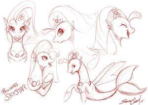 Princess Skystar sketch by SakuraCheetah Princess Skystar sketch by SakuraCheetah