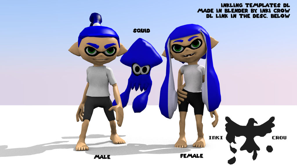 Inkling Templates Model Download by BirbByTheFoot on DeviantArt
