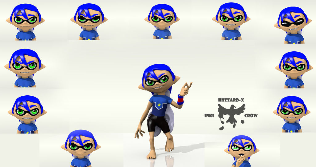 Inkling Expressions in 3D by BirbByTheFoot on DeviantArt