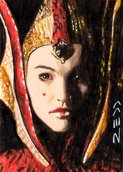 Queen Amidala - Sketch Card