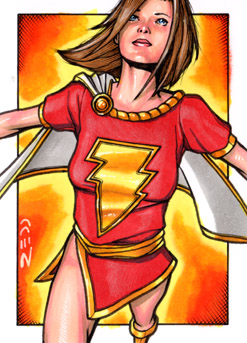 Mary Marvel - Sketch Card