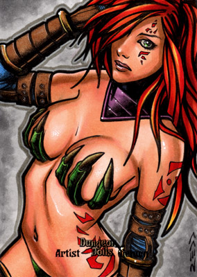 Dungeon Dolls Artist Return Sketch Card