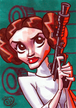 Princess Leia Organa Sketch Card