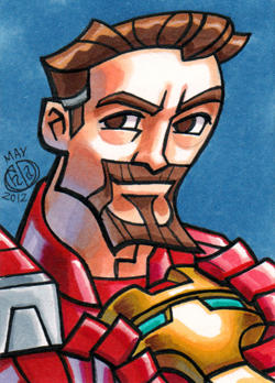 Tony Stark Sketch Card
