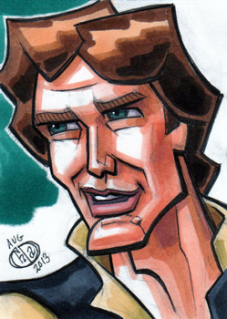 Han Solo Sketch Card