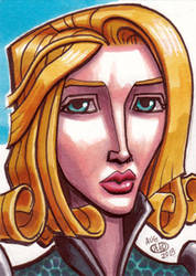 Duchess Satine Sketch Card