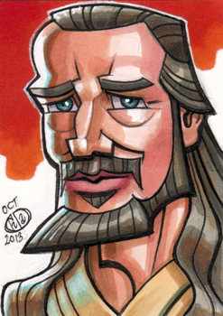 Qui-Gon Jinn Sketch Card