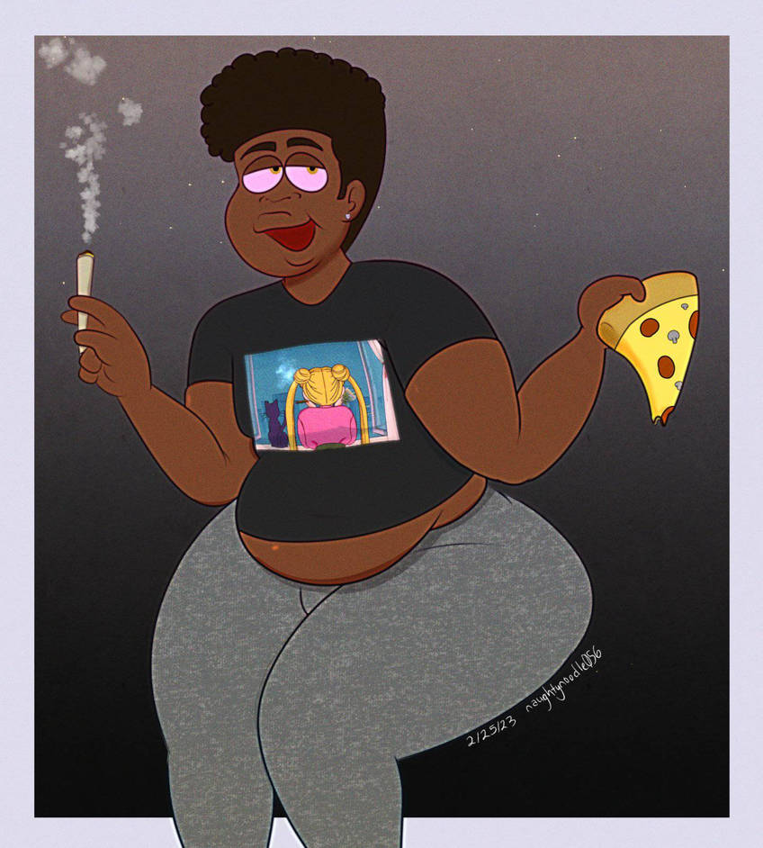 Average chubby stoner by naughtynoodle056 on DeviantArt
