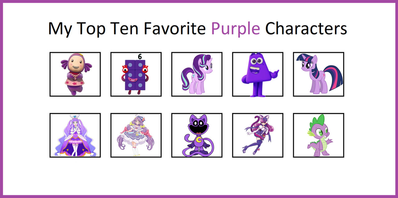 Purple Character Examples My Top Ten Favorite Purple Characters by magical56 on DeviantArt