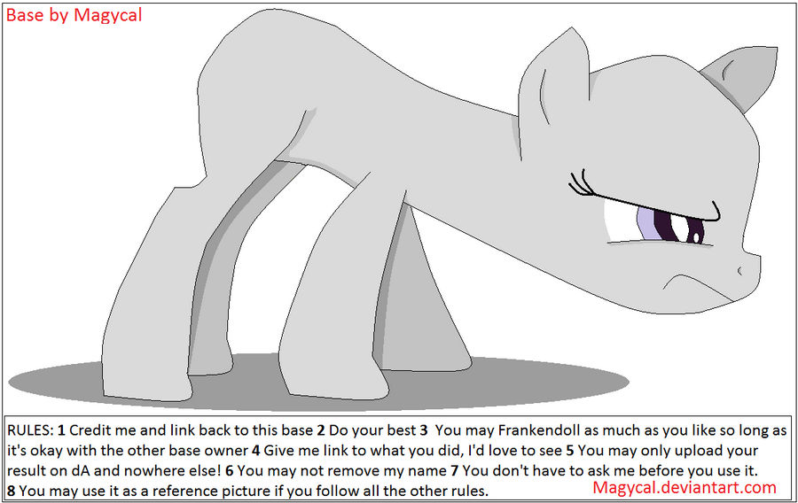 Mlp Pouting Base MLP Base 01 by Raynbowdash on DeviantArt