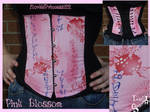 Pink Blossom Underbust Corset by MorbidPrincess122