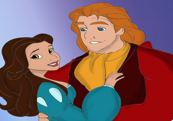 Princess Belle and prince adam