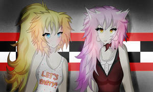 FNAF Gijinka: Toy Chica and Mangle