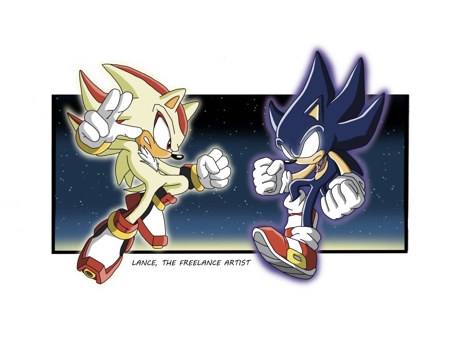 SUPER SONIC VS SUPER SHADOW !!