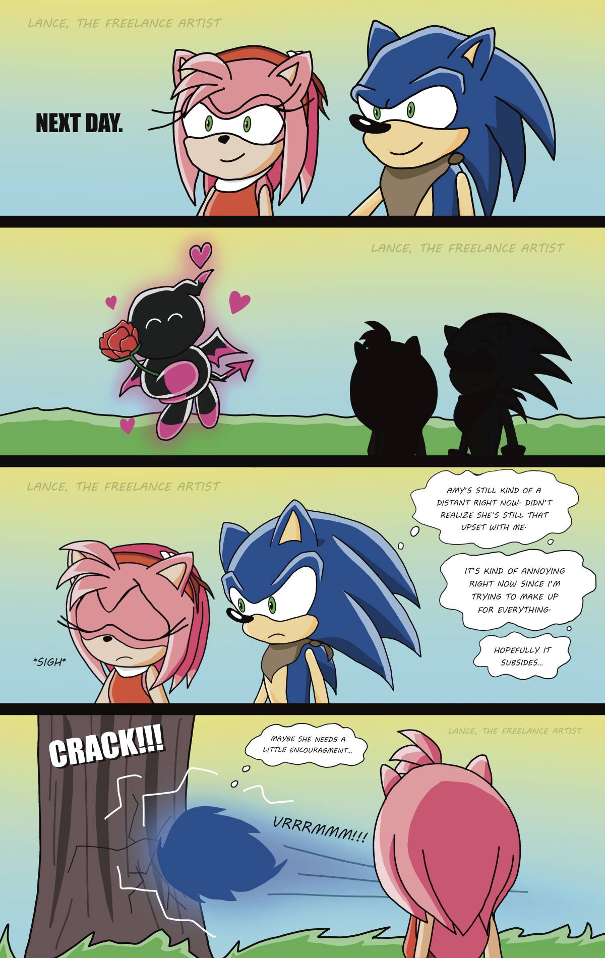 Sonamy Comic IDW page 1 ENGLISH by adricastillo on DeviantArt