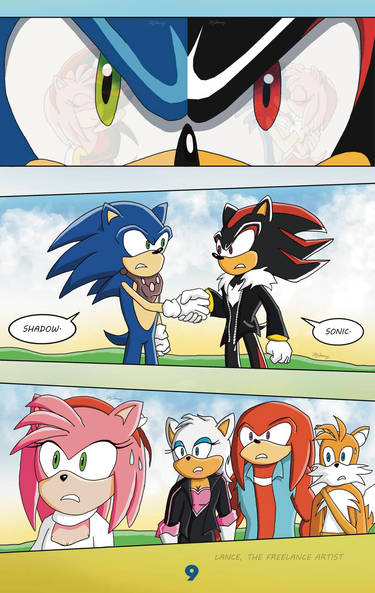 Sonic vs. Shadow (art by JocelynMinions on DeviantArt) : r