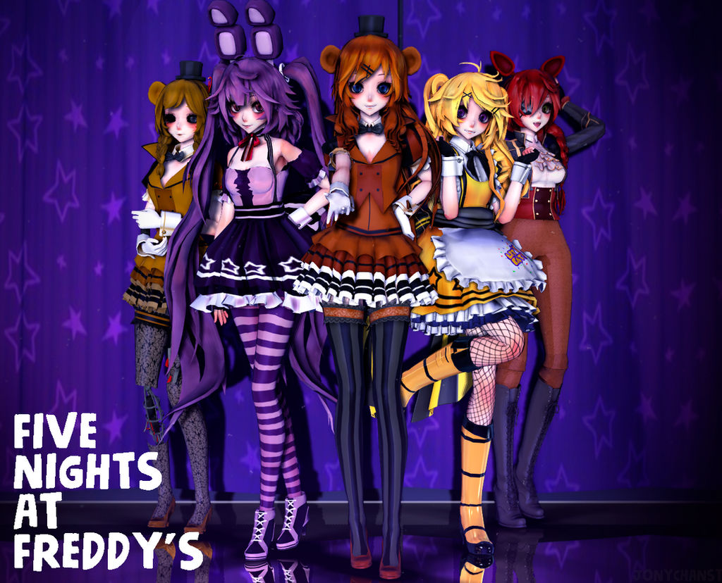 my version five nights at freddys :v anime by valen115 on DeviantArt
