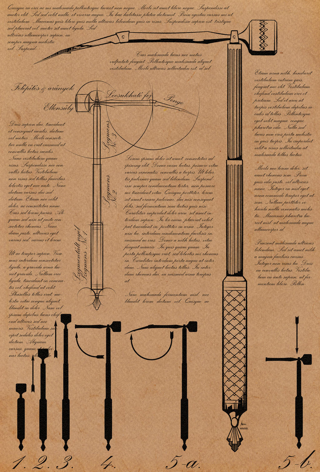 Telescopic pickaxe