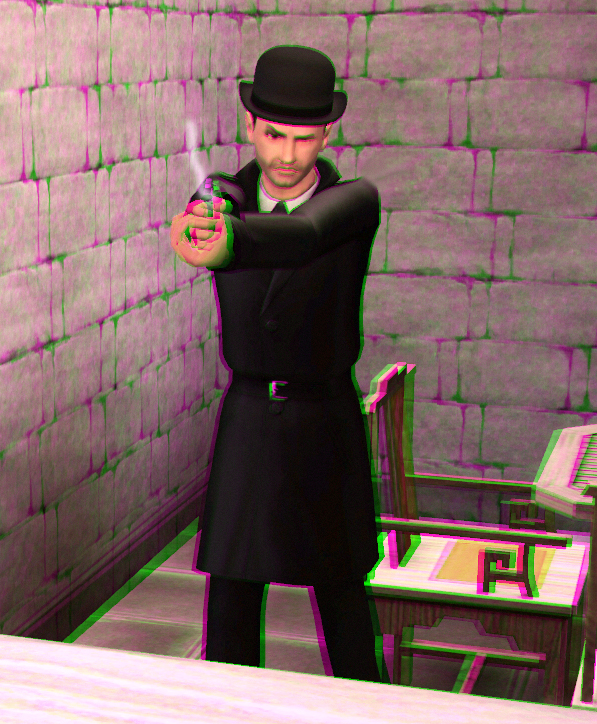 They call him...Black Rat 3D Green-Magenta by BulldozerIvan