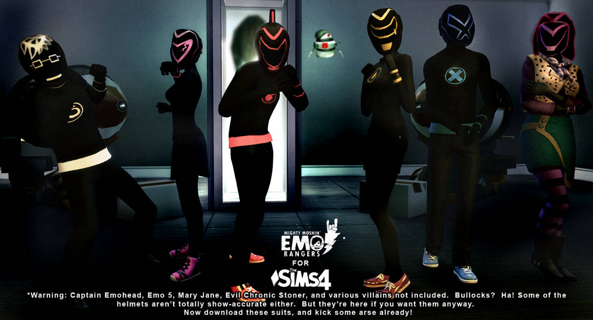 Emo Rangers for Sims 4 download by BulldozerIvan