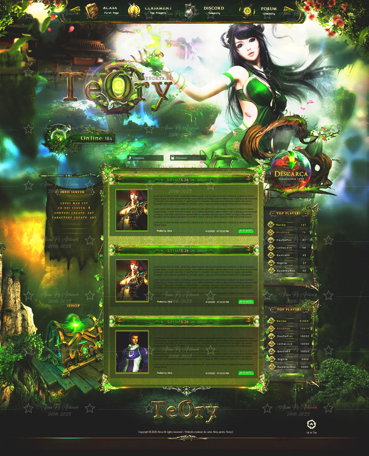 Teory Homepage by AlinaJ4M on DeviantArt