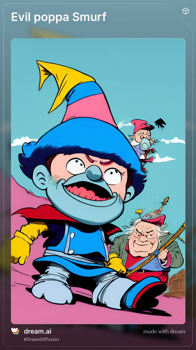 Evil Mops Evil poppa Smurf by Caveman562 on DeviantArt