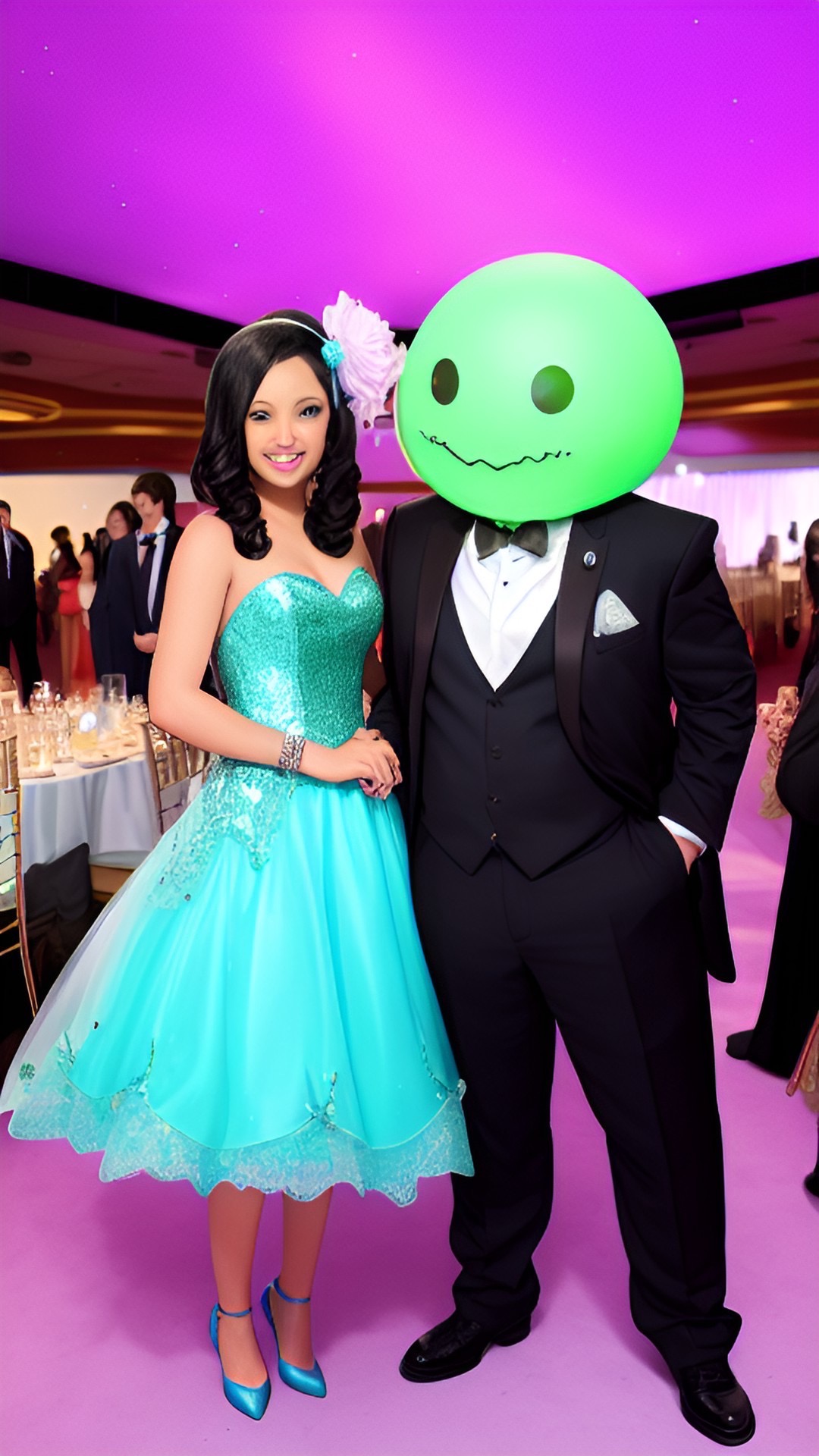 Aliens at the prom - big green headed alien by Caveman562 on DeviantArt