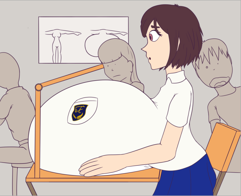 Honoka in class by dayadvance2 on DeviantArt