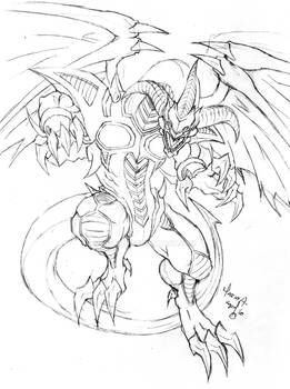 Red Demon Dragon - sketch 3