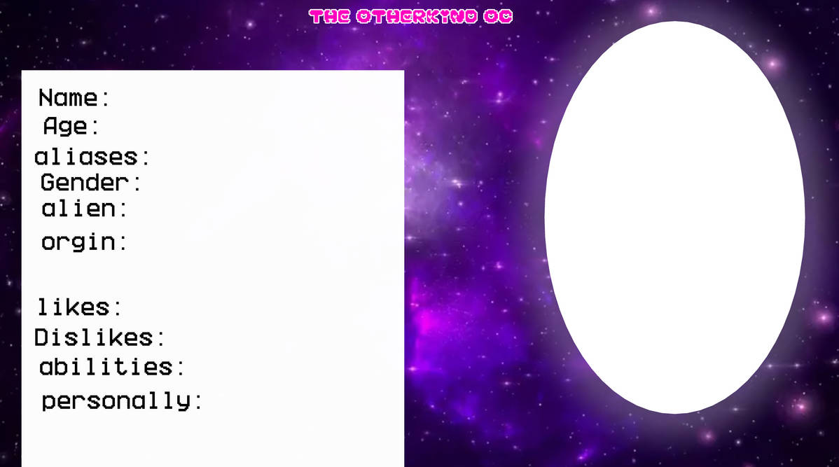 THE OTHERKIND OC template by itzrubysweet on DeviantArt