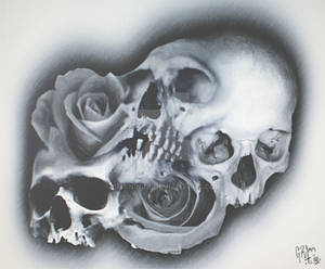 skull rose merge b