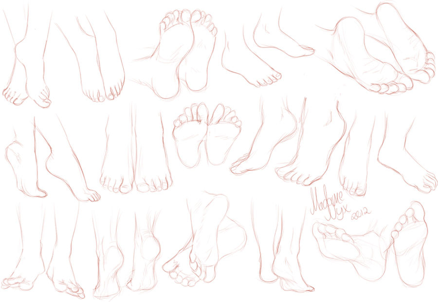 Feet Practice by MadameNyx on DeviantArt