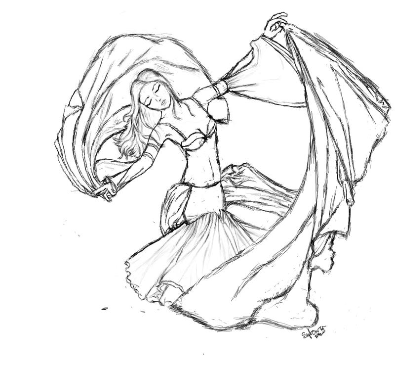 Belly Dancer Sketch