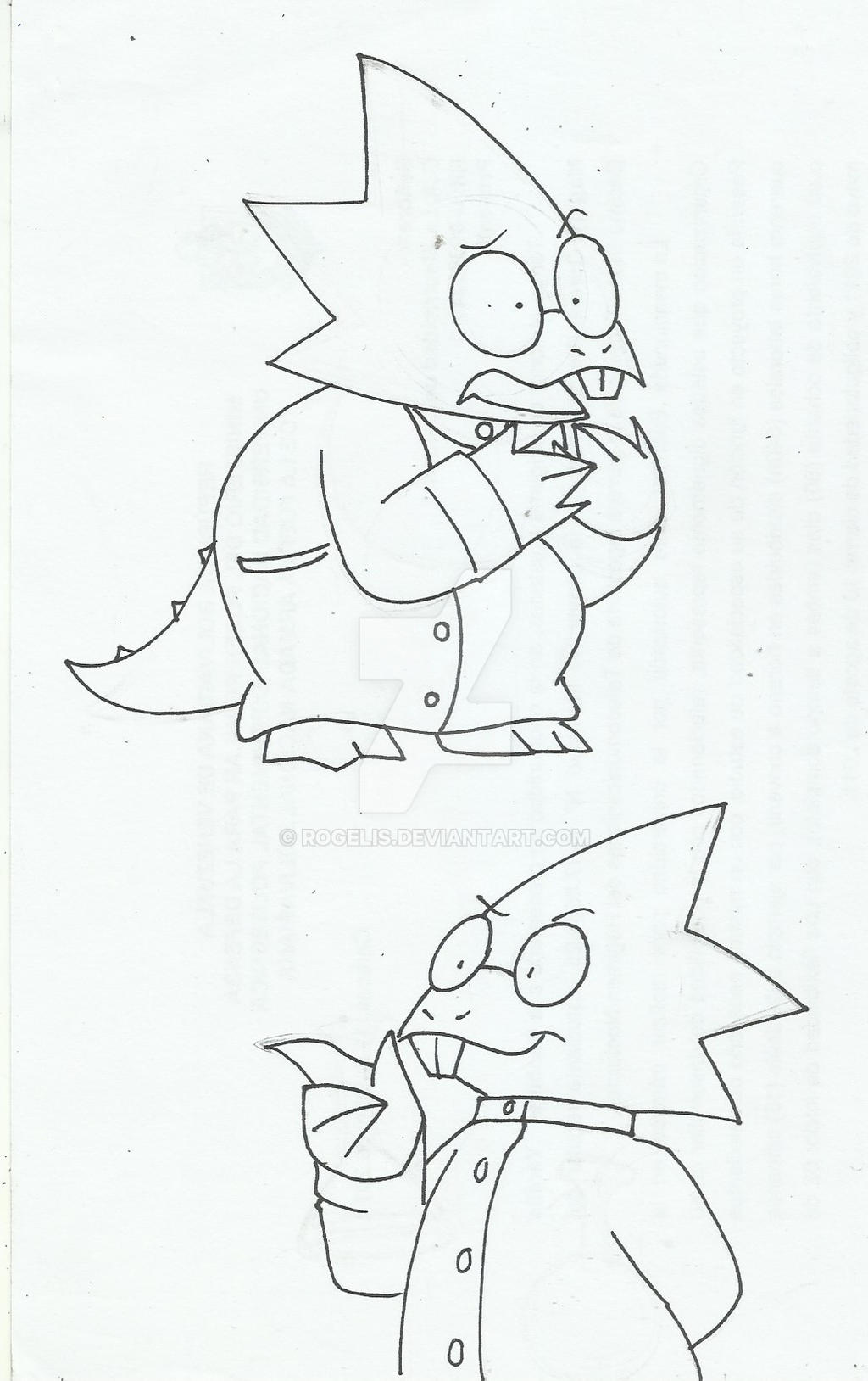 Alphys by rogelis on DeviantArt